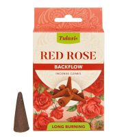 Vonné františky Tulasi backflow Red Rose - Růže