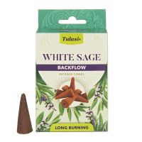 Vonné františky Tulasi backflow White Sage - Bílá šalvěj