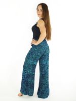 Kalhoty dámské Bell Chryzantémy černo-modré