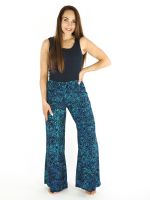 Kalhoty dámské Bell Chryzantémy černo-modré | M, L