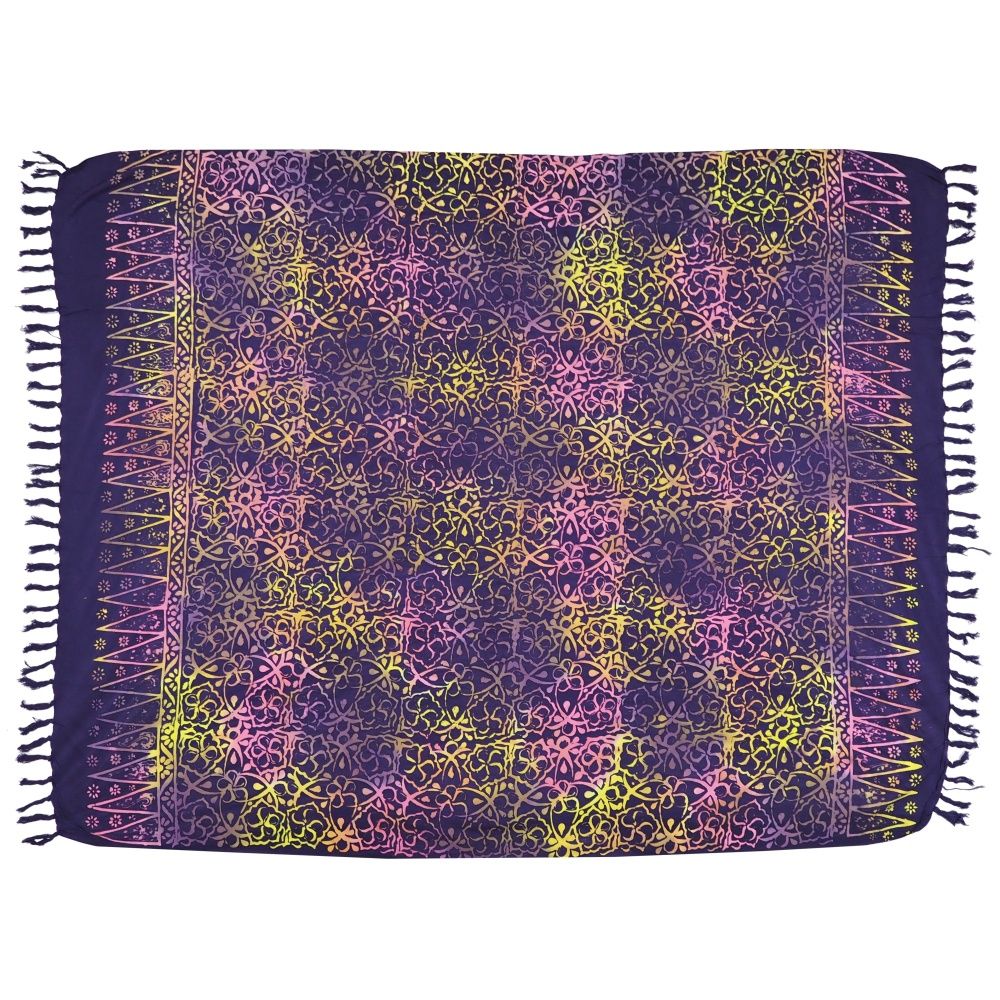 Šátek sarong Lotos fialový