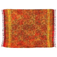 Šátek sarong Kolibřík červeno-žlutý