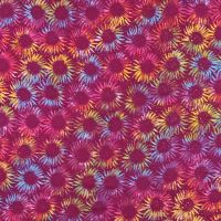Šátek sarong Slunečnice fialovo-duhový