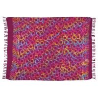 Šátek sarong Slunečnice fialový