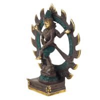 Soška Shiva Nataraja kov 13 cm patina 01