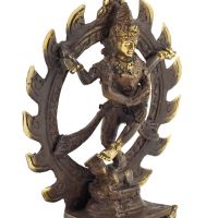 Soška Shiva Nataraja kov 13 cm patina 02