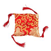 Podložka pod tibetskou mísu 14 x 14 cm červená