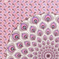 Přehoz na postel indický Paví oko fialový 230 x 210 cm