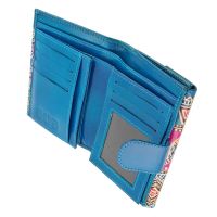Dámská kožená peněženka Envelope Indie tyrkysová 14 x 10 cm