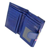 Dámská kožená peněženka Envelope Mandala modrá 14 x 10 cm