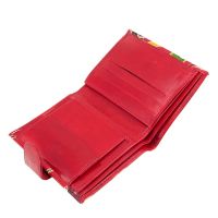 Dámská kožená peněženka Miss Sloni červená 12 x 10 cm