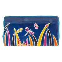 Dámská kožená peněženka Symmetry Savana modrá 19 x 10 cm