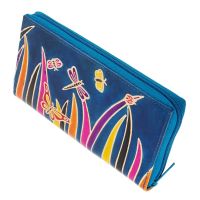 Dámská kožená peněženka Symmetry Savana modrá 19 x 10 cm