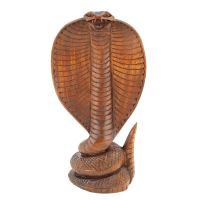 Soška Kobra dřevo 20 cm