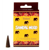 Tulasi Sandal Wood slon indické vonné františky 15 ks