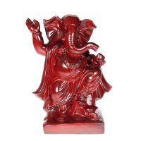 Soška Ganesh resin 18 cm červený