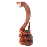 Soška Kobra dřevo 17 cm