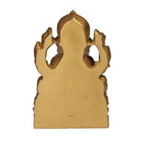 Soška Ganesh resin resin 11 cm zlatý 02