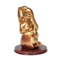 Soška Ganesh resin 13 cm zlatý